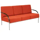 SPA 3 chrom, látka SUE S 46 - látka oranžová